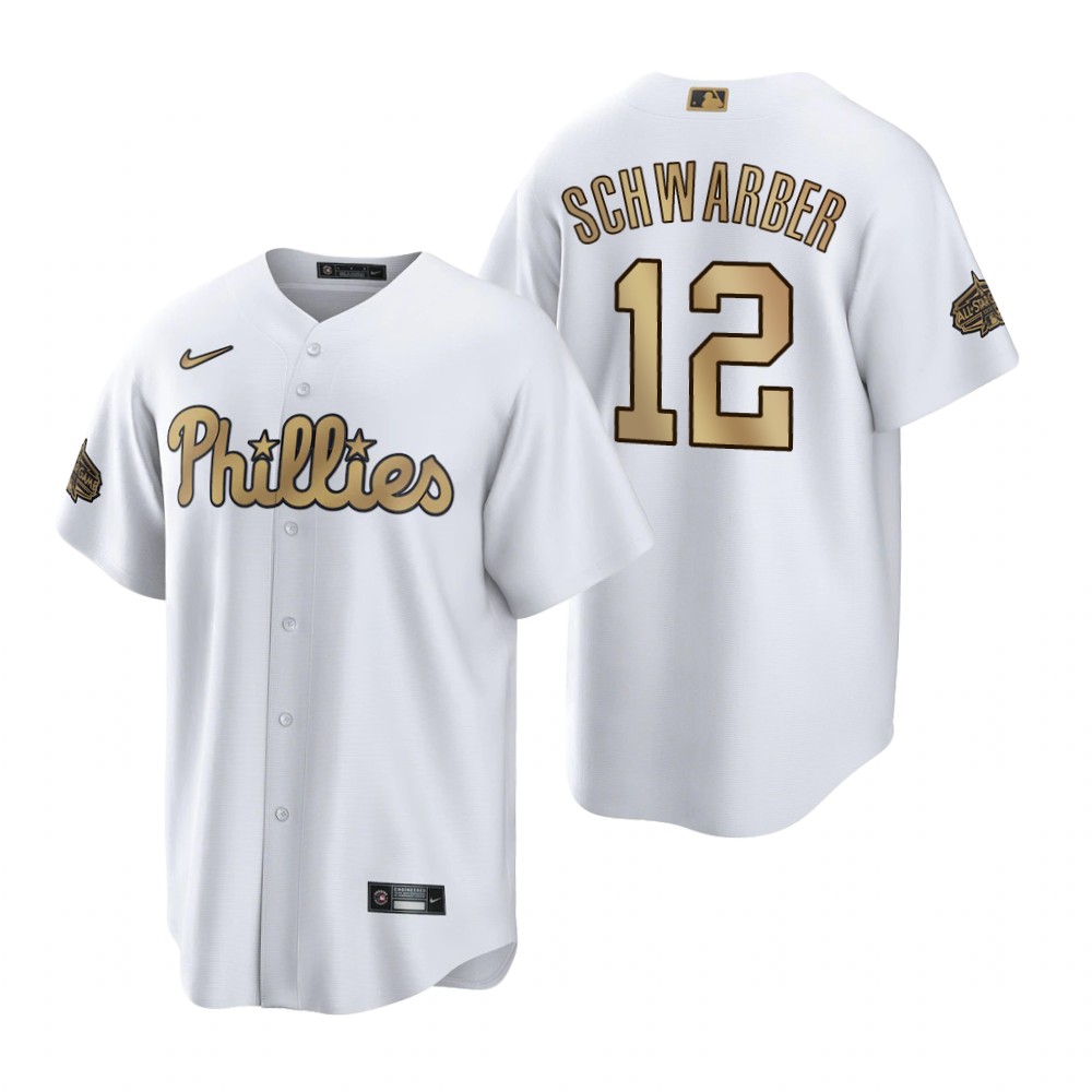 Philadelphia Phillies Kyle Schwarber White 2022 MLB All-Star Game Replica Jersey