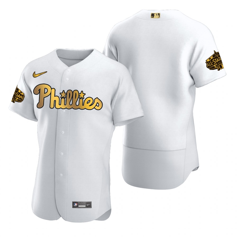 Philadelphia Phillies White Gold 2022 MLB All-Star Game Jersey
