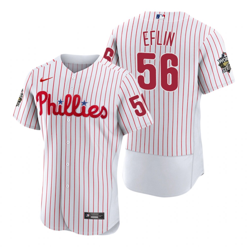 Philadelphia Phillies Zach Eflin White 2022 World Series Authentic Jersey