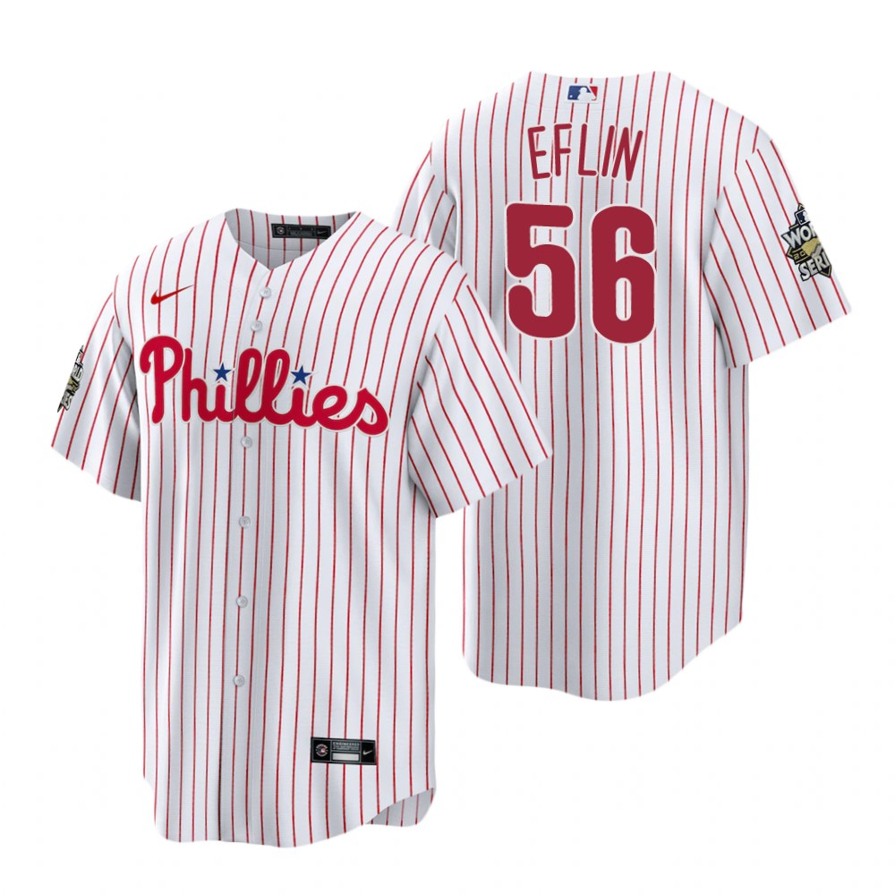 Philadelphia Phillies Zach Eflin White 2022 World Series Replica Jersey