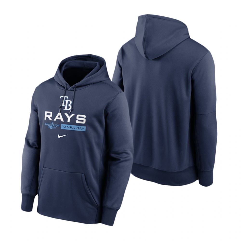 Tampa Bay Rays Navy 2022 Postseason Dugout Hoodie Tampa Bay Rays Navy 2022 Postseason Dugout Hoodie
