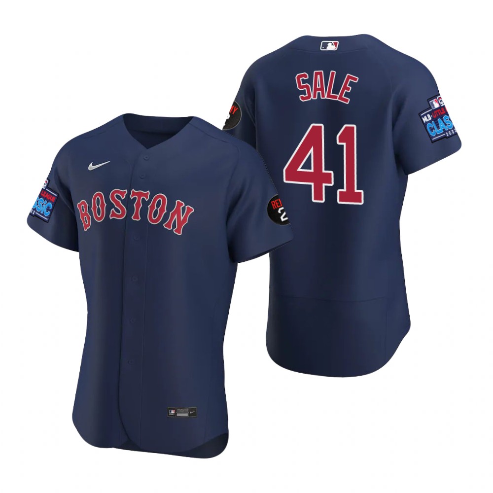 Chris Sale Boston Red Sox Navy 2022 Little League Classic Authentic Jersey