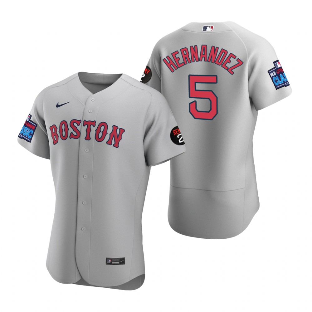 Enrique Hernandez Boston Red Sox Gray 2022 Little League Classic Authentic Jersey Enrique Hernandez Boston Red Sox Gray 2022 Little League Classic Authentic Jersey