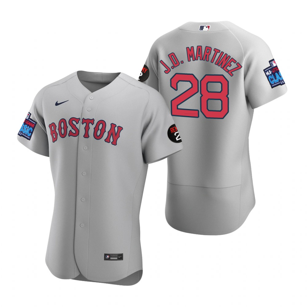 J.D. Martinez Boston Red Sox Gray 2022 Little League Classic Authentic Jersey J.D. Martinez Boston Red Sox Gray 2022 Little League Classic Authentic Jersey