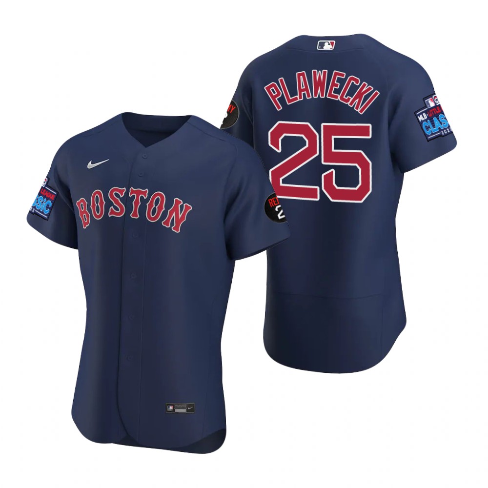 Kevin Plawecki Boston Red Sox Navy 2022 Little League Classic Authentic Jersey