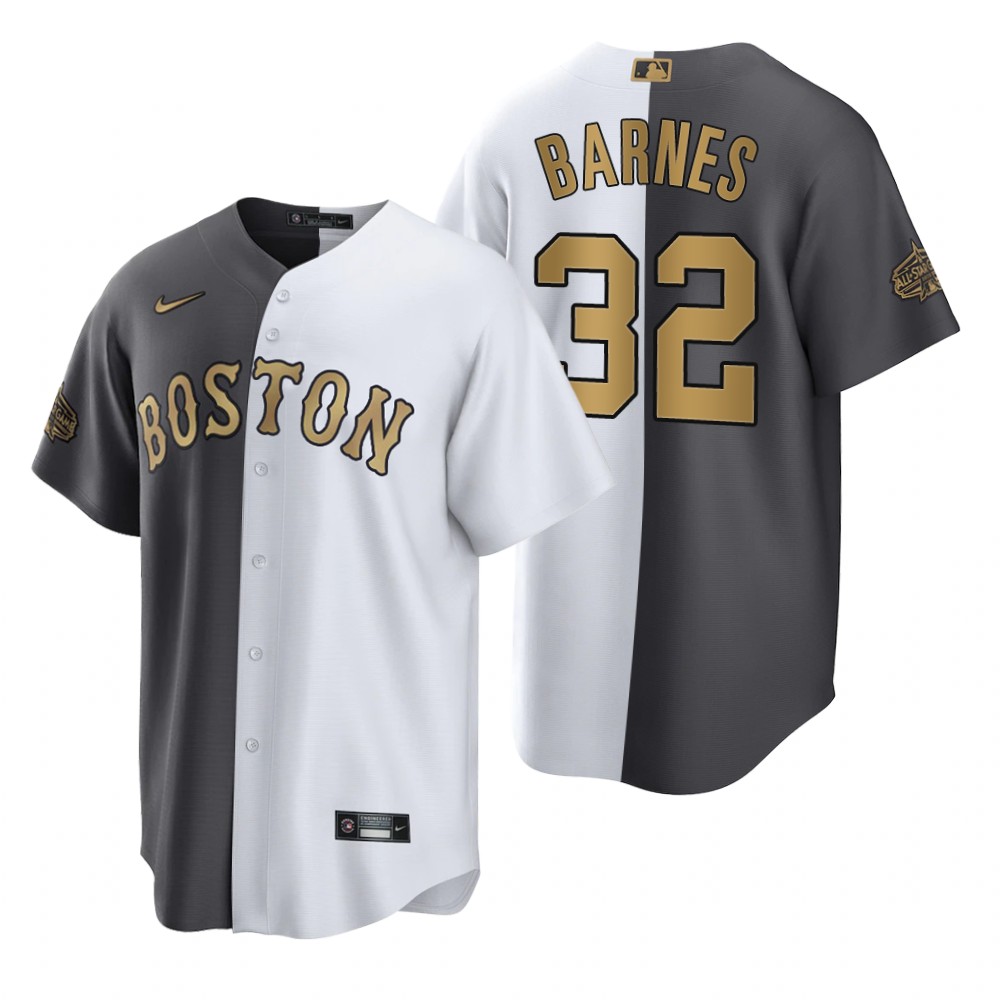 Boston Red Sox Matt Barnes White Charcoal 2022 MLB All-Star Game Split Jersey