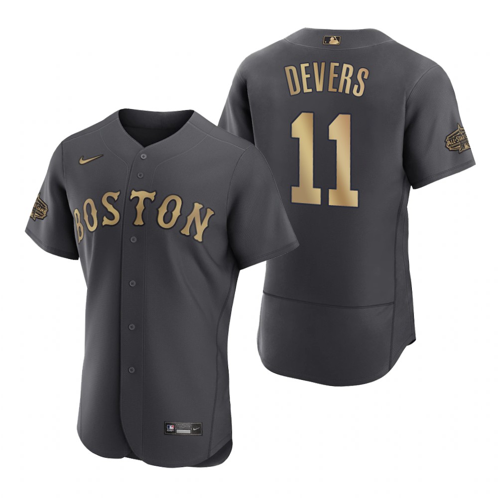 Men's Boston Red Sox Rafael Devers Charcoal 2022 MLB All-Star Game Authentic Jersey
