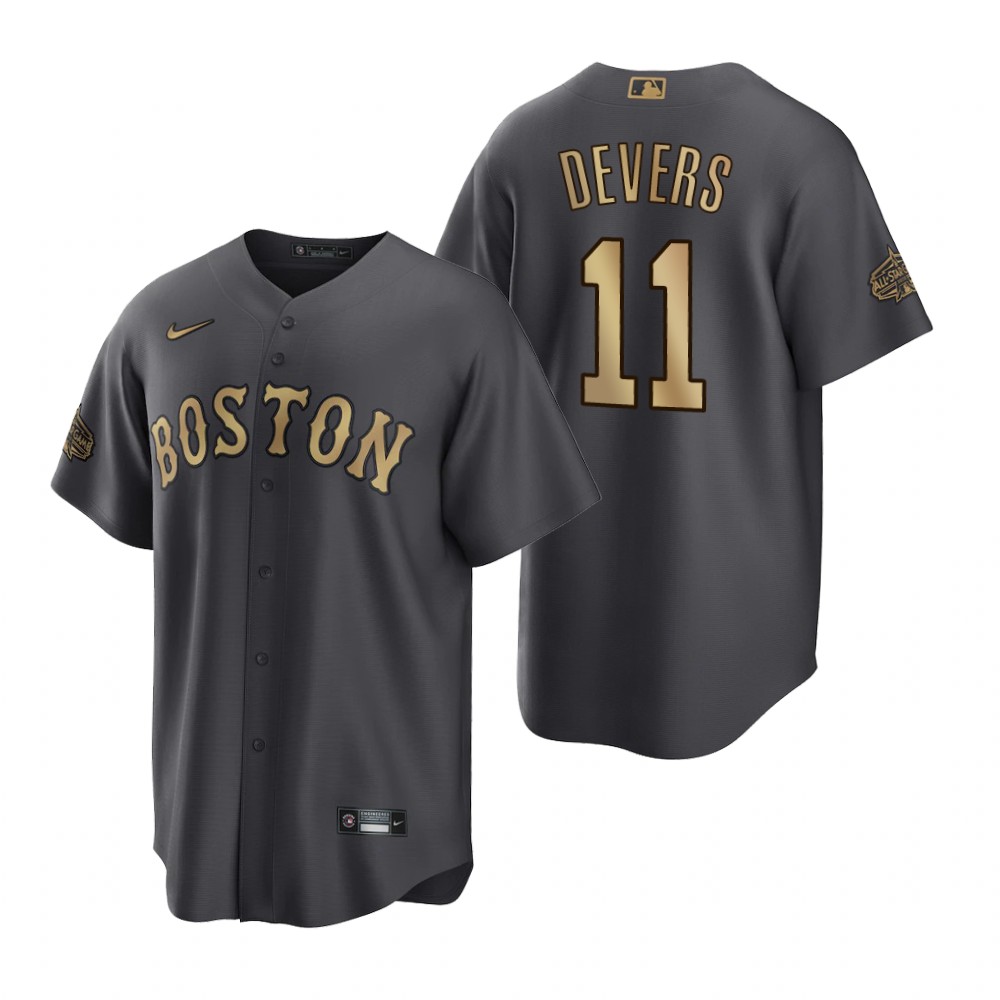 Boston Red Sox Rafael Devers Charcoal 2022 MLB All-Star Game Replica Jersey