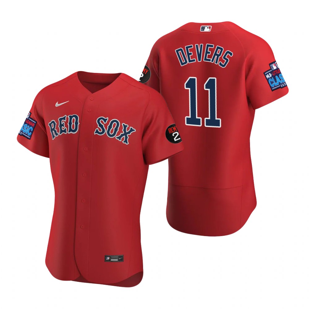 Boston Red Sox Rafael Devers Red 2022 Little League Classic Authentic Jersey