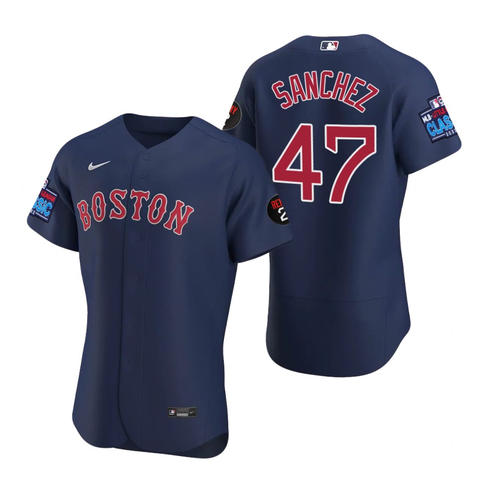 Yolmer Sanchez Boston Red Sox Navy 2022 Little League Classic Authentic Jersey