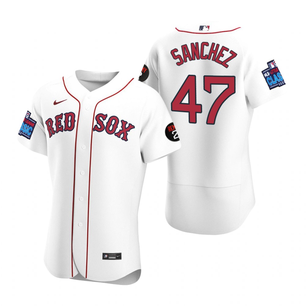 Boston Red Sox Yolmer Sanchez White 2022 Little League Classic Authentic Jersey Boston Red Sox Yolmer Sanchez White 2022 Little League Classic Authentic Jersey