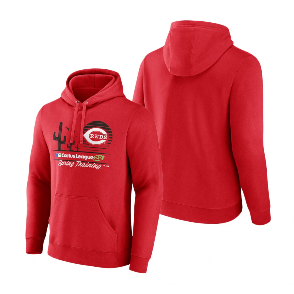 Cincinnati Reds Red 2022 MLB Spring Training Cactus Hoodie Cincinnati Reds Red 2022 MLB Spring Training Cactus Hoodie