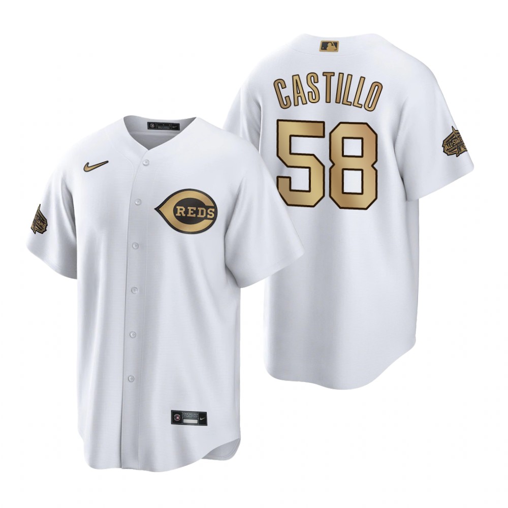 Cincinnati Reds Luis Castillo White 2022 MLB All-Star Game Replica Jersey
