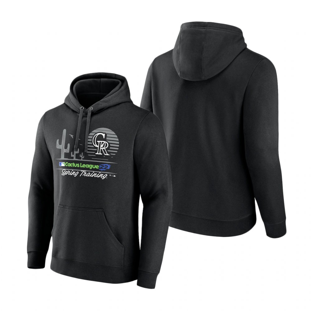 Colorado Rockies Black 2022 MLB Spring Training Cactus Hoodie Colorado Rockies Black 2022 MLB Spring Training Cactus Hoodie
