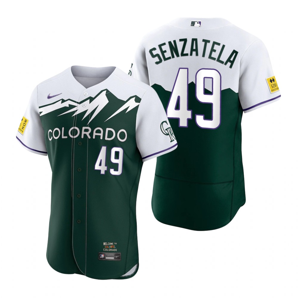 Men's Colorado Rockies Antonio Senzatela Green 2022 City Connect Authentic Jersey