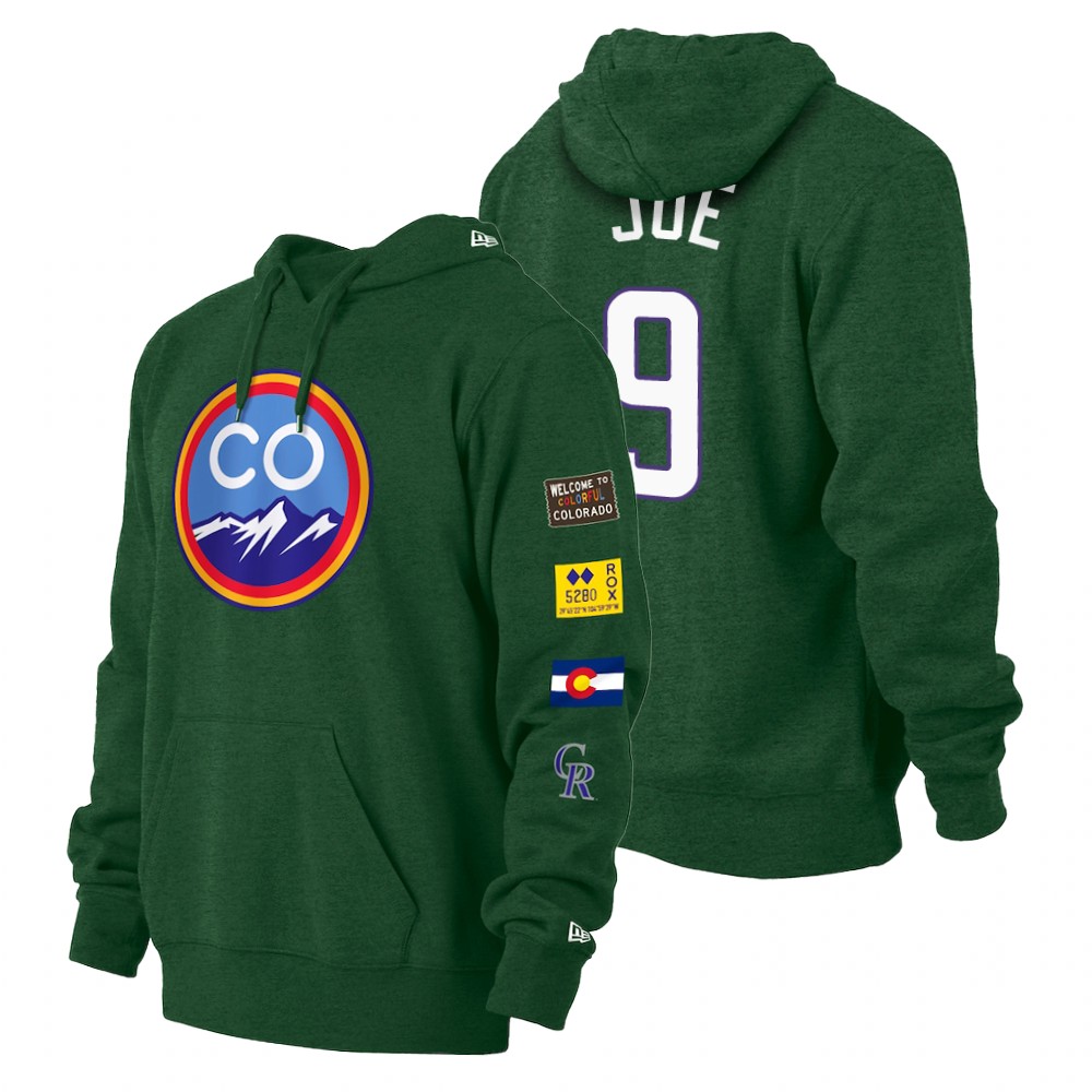 Colorado Rockies Connor Joe Green 2022 City Connect Pullover Hoodie