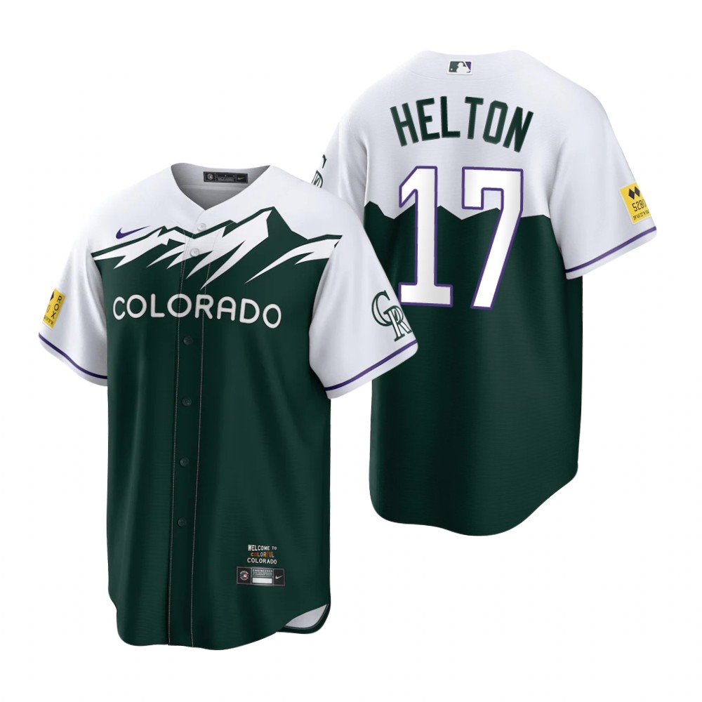 Colorado Rockies Todd Helton Green 2022 City Connect Replica Jersey Colorado Rockies Todd Helton Green 2022 City Connect Replica Jersey
