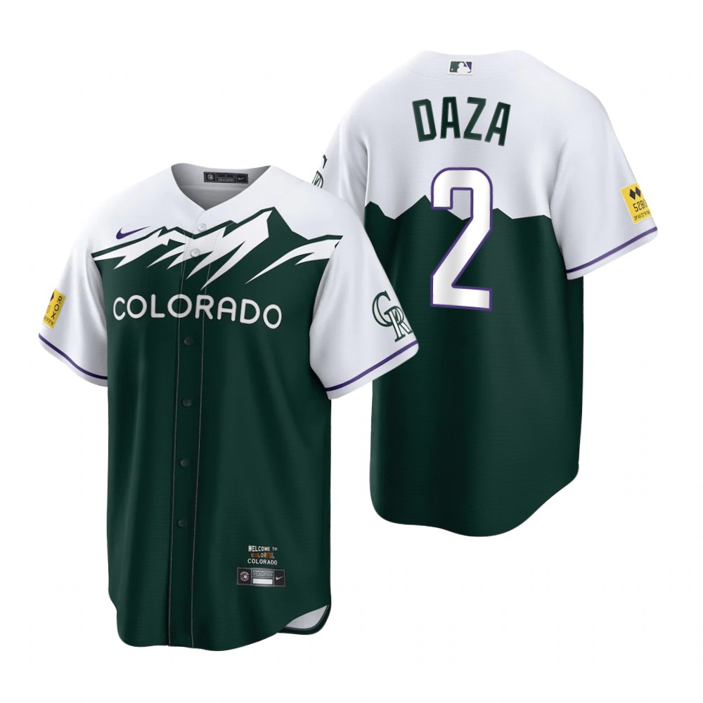 Colorado Rockies Yonathan Daza Green 2022 City Connect Replica Jersey Colorado Rockies Yonathan Daza Green 2022 City Connect Replica Jersey