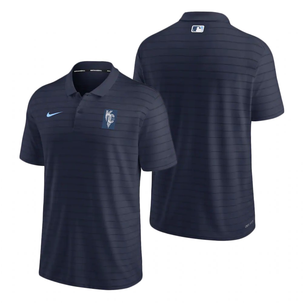 Kansas City Royals Navy 2022 City Connect Franchise Polo Kansas City Royals Navy 2022 City Connect Franchise Polo