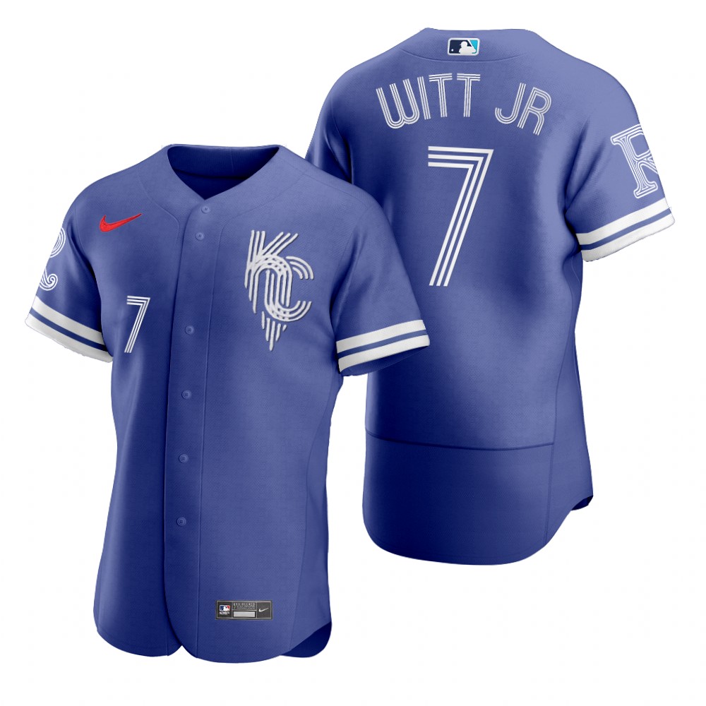 Men's Kansas City Royals Bobby Witt Jr. Royal 2022 City Connect Authentic Jersey