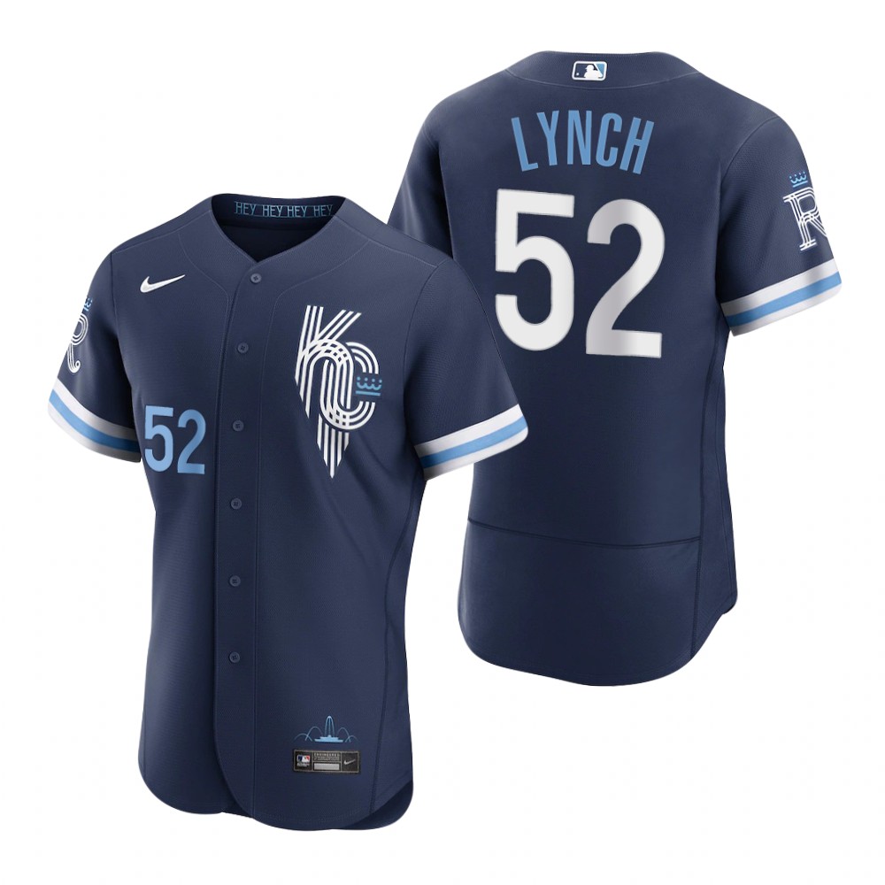 Men's Kansas City Royals Daniel Lynch Navy 2022 City Connect Authentic Jersey Men's Kansas City Royals Daniel Lynch Navy 2022 City Connect Authentic Jersey