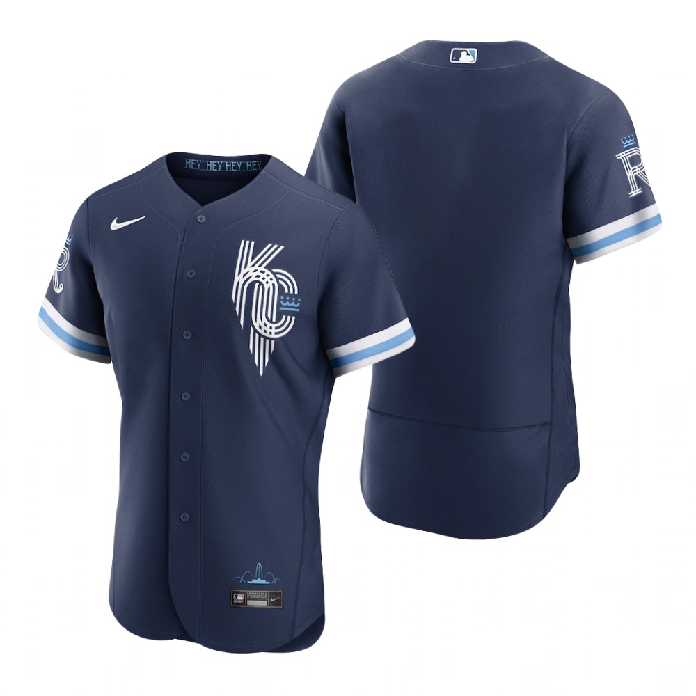 Men's Kansas City Royals Navy 2022 City Connect Authentic Jersey