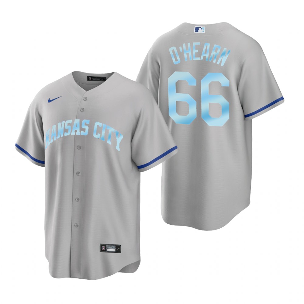 Kansas City Royals Ryan O'Hearn Gift Replica Gray 2022 Father's Day Jersey