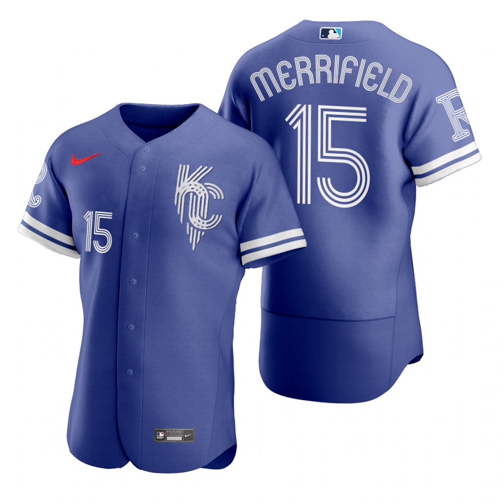 Men's Kansas City Royals Whit Merrifield Royal 2022 City Connect Authentic Jersey