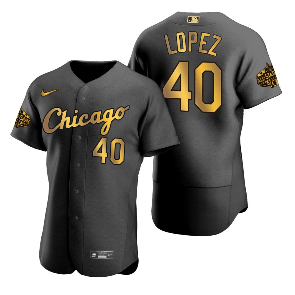 Chicago White Sox Reynaldo Lopez Authentic Black 2022 MLB All-Star Game Jersey