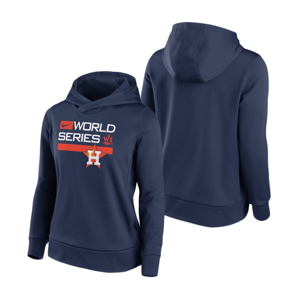 Women's Houston Astros Navy 2022 World Series Dugout Hoodie Women's Houston Astros Navy 2022 World Series Dugout Hoodie