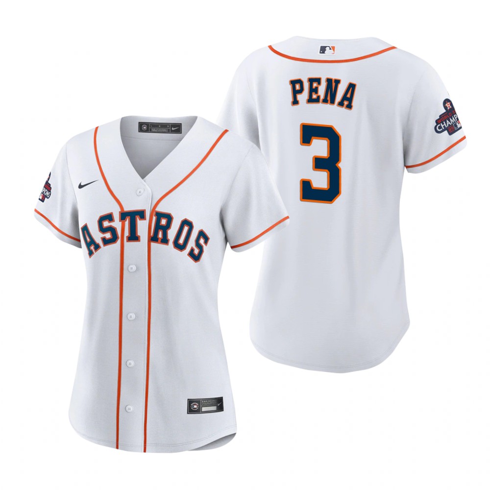 Women's Houston Astros Jeremy Pena White 2022 World Series Champions Replica Jersey