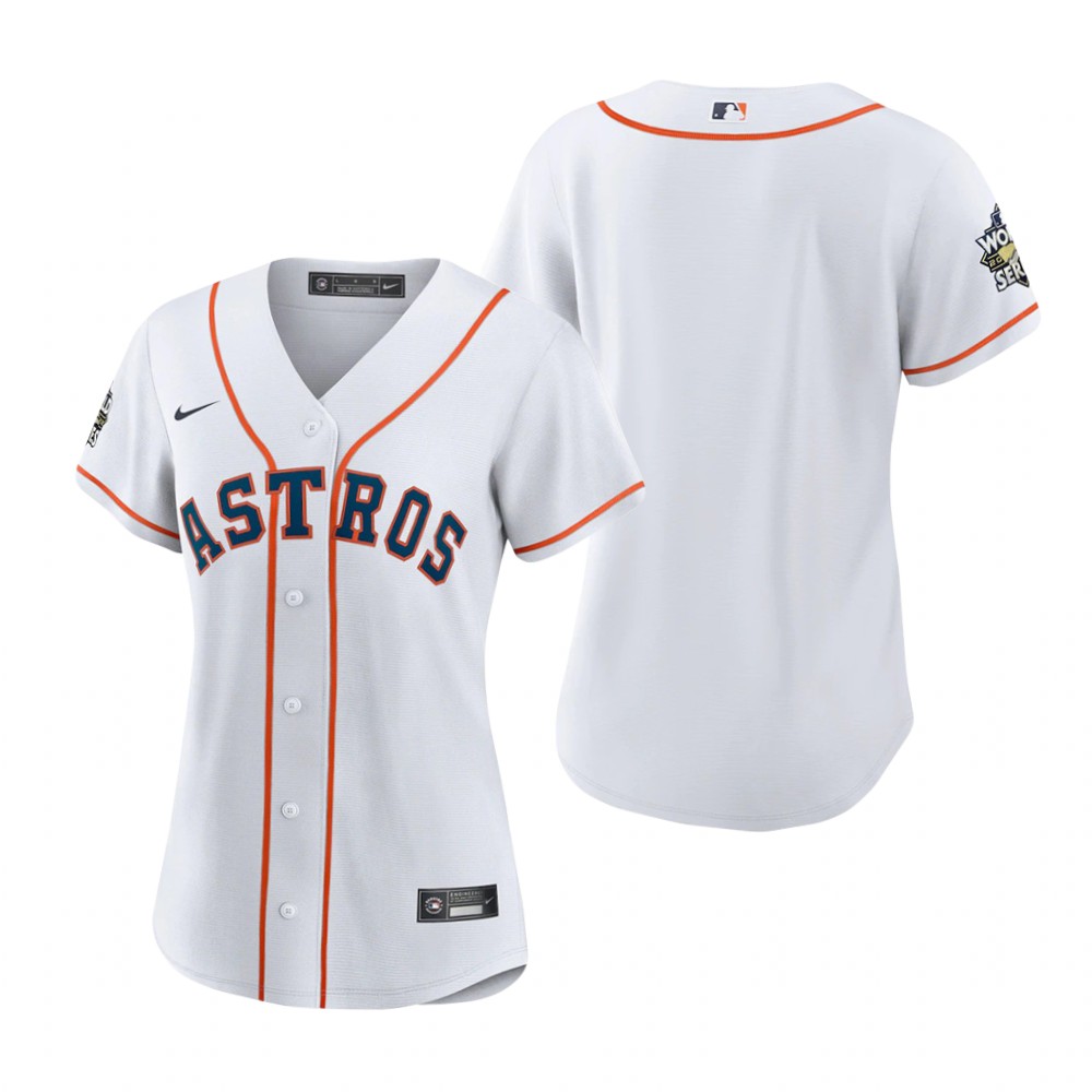 Women's Houston Astros White 2022 World Series Replica Jersey Women's Houston Astros White 2022 World Series Replica Jersey