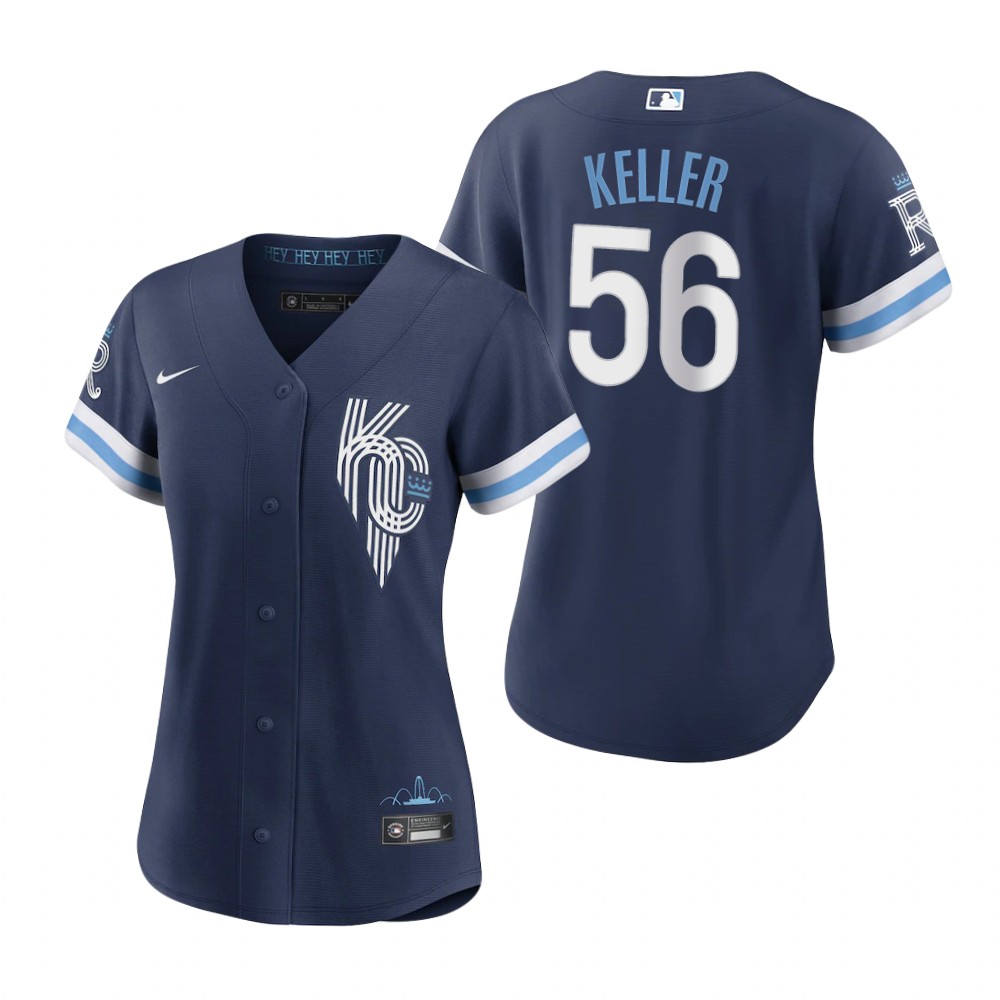 Women's Kansas City Royals Brad Keller Navy 2022 City Connect Replica Jersey Women's Kansas City Royals Brad Keller Navy 2022 City Connect Replica Jersey
