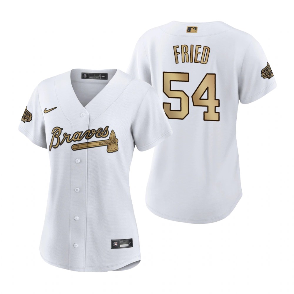 Women's Atlanta Braves Max Fried White 2022 MLB All-Star Game Replica Jersey