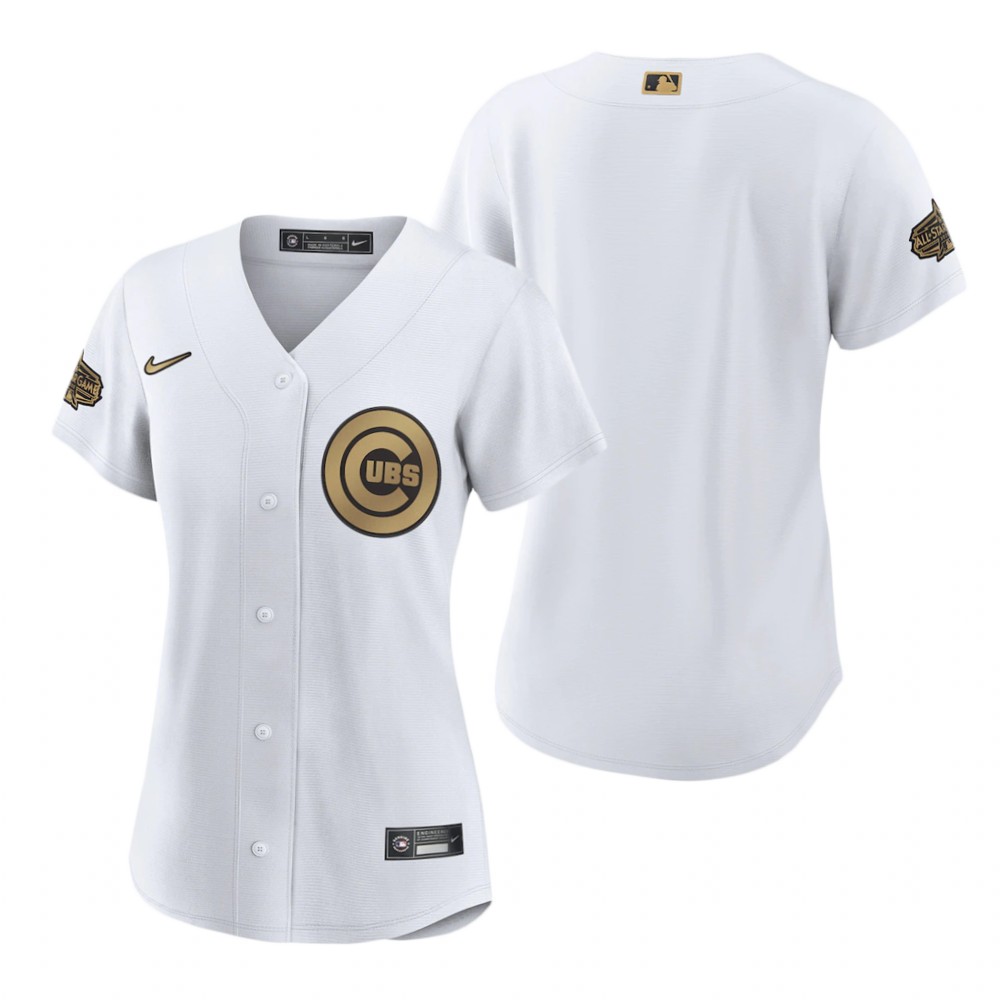 Women's Chicago Cubs White 2022 MLB All-Star Game Replica Jersey Women's Chicago Cubs White 2022 MLB All-Star Game Replica Jersey