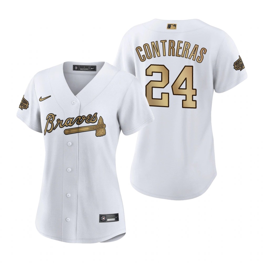 Women's Chicago Cubs Willson Contreras White 2022 MLB All-Star Game Replica Jersey Women's Chicago Cubs Willson Contreras White 2022 MLB All-Star Game Replica Jersey