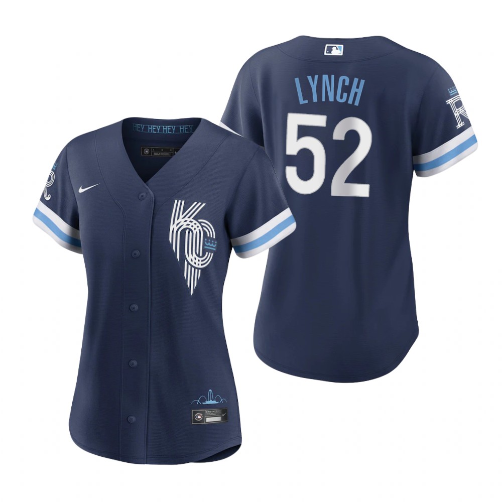 Women's Kansas City Royals Daniel Lynch Navy 2022 City Connect Replica Jersey