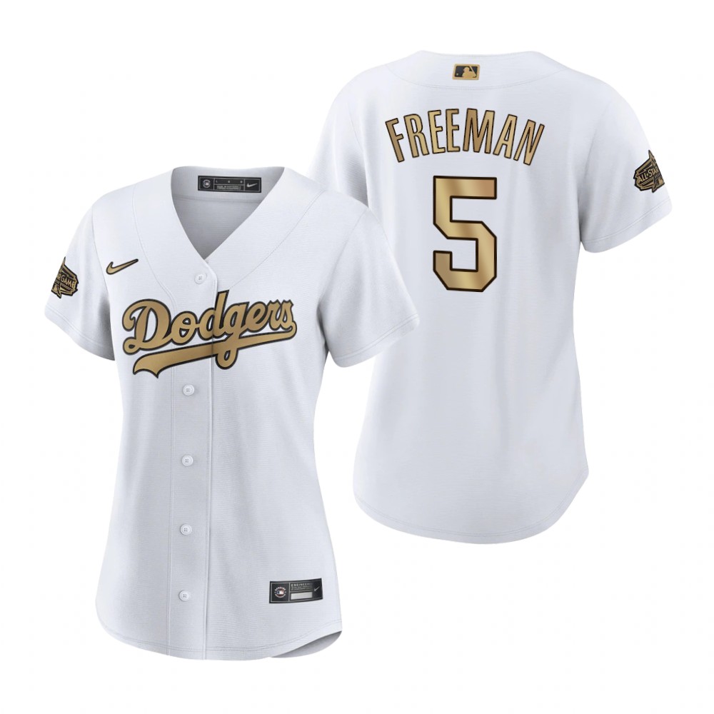Women's Los Angeles Dodgers Freddie Freeman White 2022 MLB All-Star Game Replica Jersey Women's Los Angeles Dodgers Freddie Freeman White 2022 MLB All-Star Game Replica Jersey