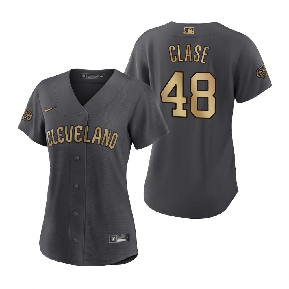 Women's Cleveland Guardians Emmanuel Clase Charcoal 2022 MLB All-Star Game Replica Jersey Women's Cleveland Guardians Emmanuel Clase Charcoal 2022 MLB All-Star Game Replica Jersey
