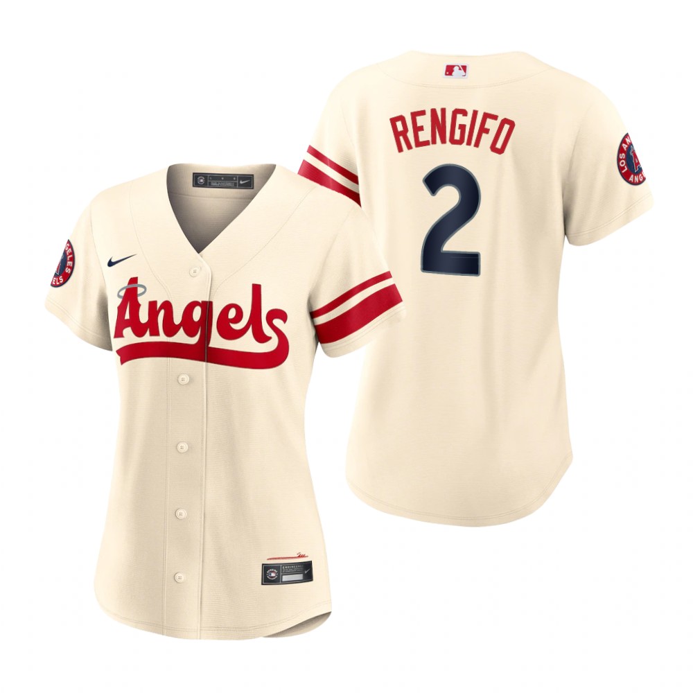 Women's Los Angeles Angels Luis Rengifo Cream 2022 City Connect Replica Jersey