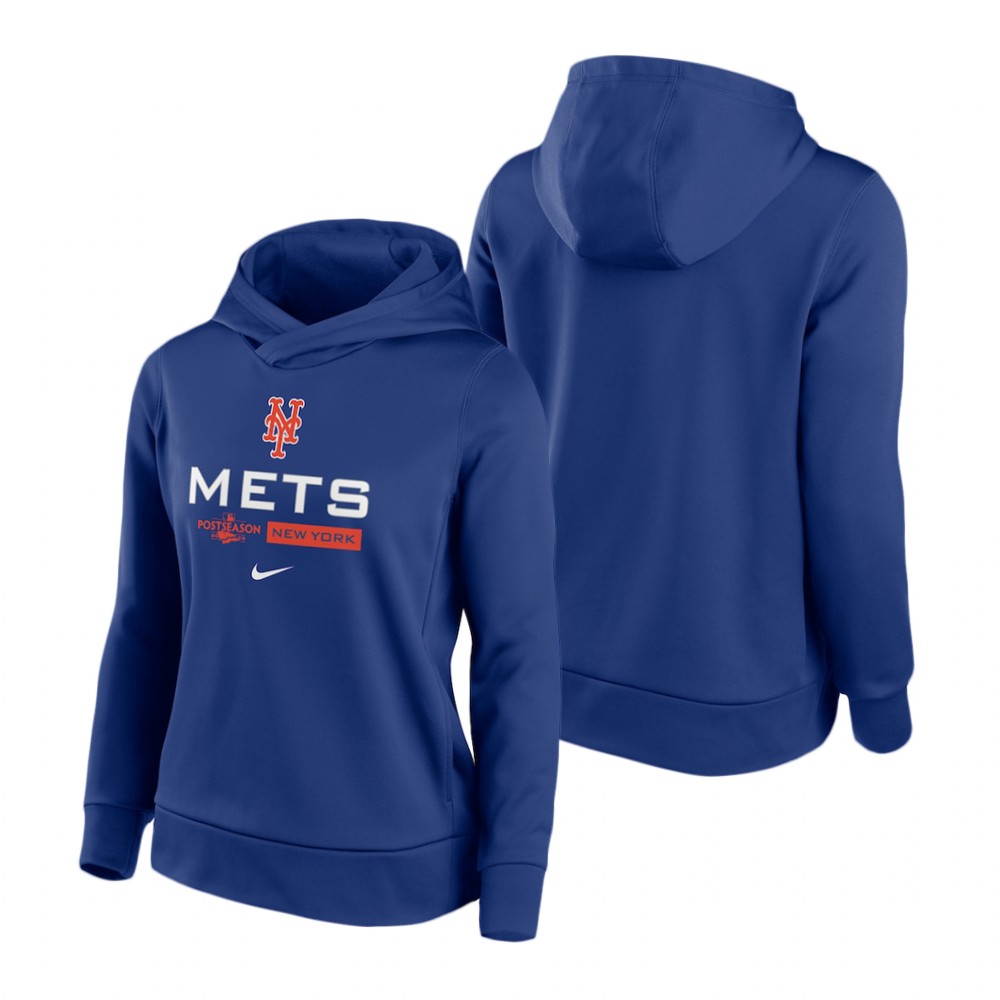 Women's New York Mets Royal 2022 Postseason Dugout Hoodie Women's New York Mets Royal 2022 Postseason Dugout Hoodie