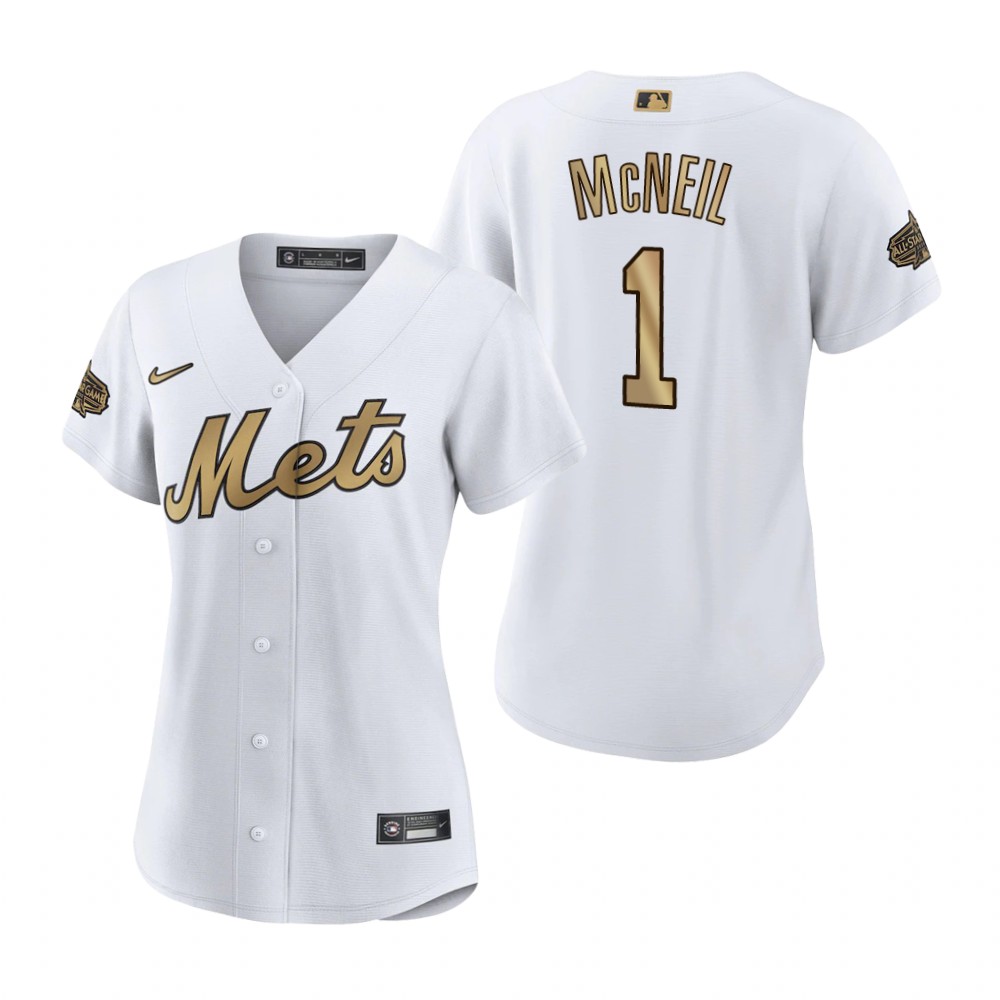 Women's New York Mets Jeff McNeil White 2022 MLB All-Star Game Replica Jersey