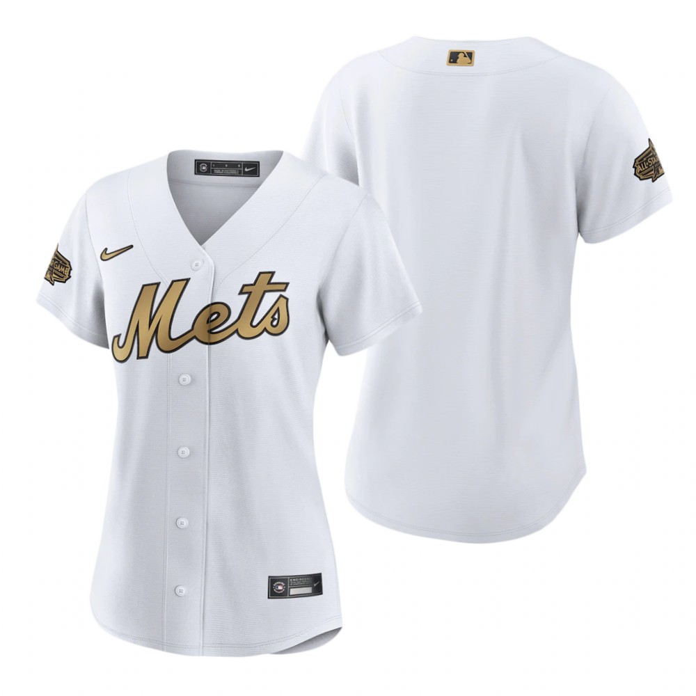 Women's New York Mets White 2022 MLB All-Star Game Replica Jersey Women's New York Mets White 2022 MLB All-Star Game Replica Jersey