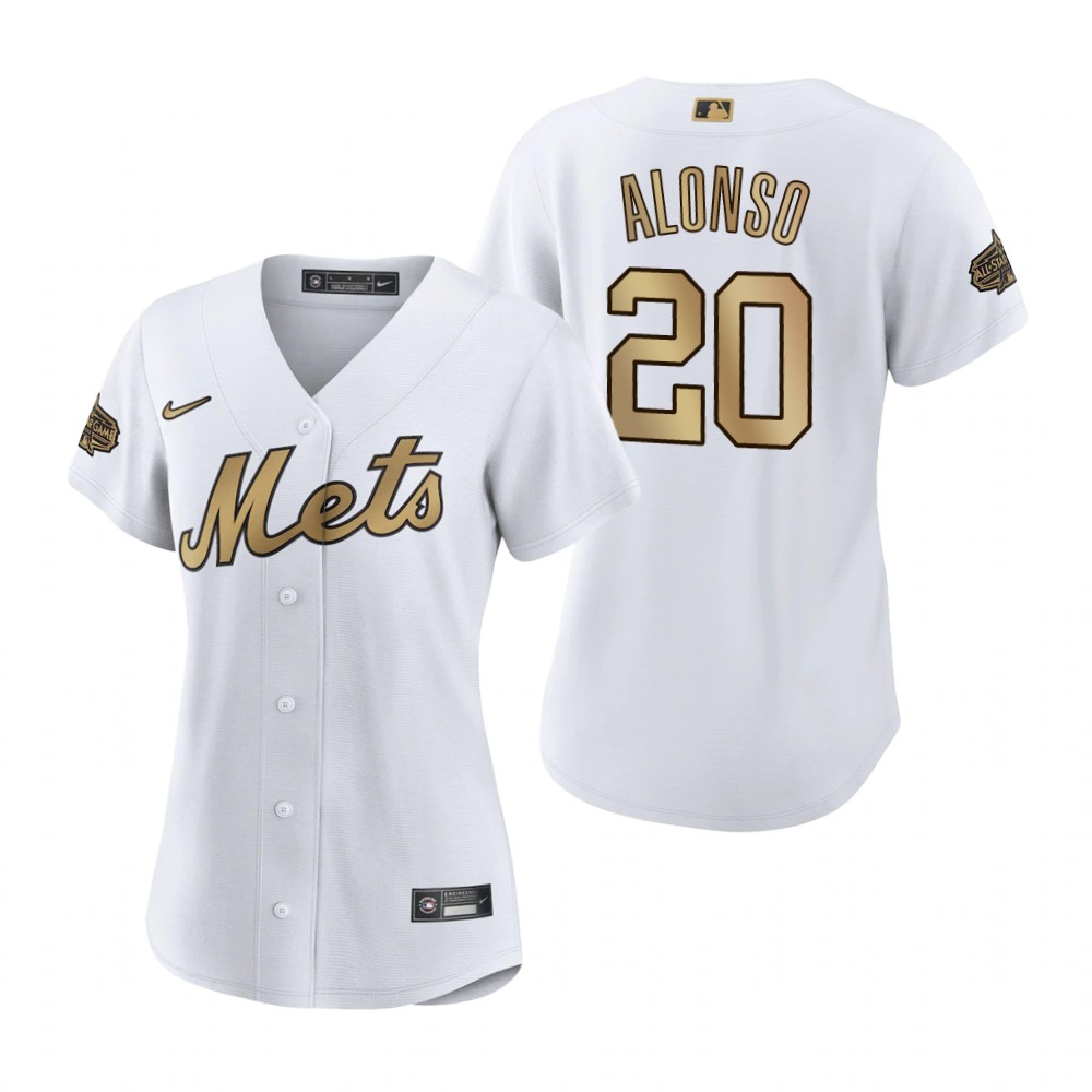 Women's New York Mets Pete Alonso White 2022 MLB All-Star Game Replica Jersey