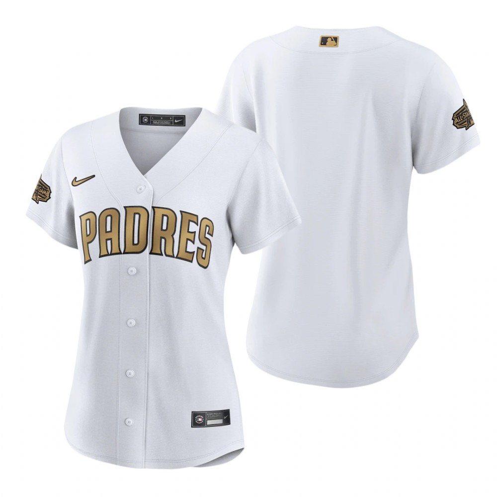 Women's San Diego Padres White 2022 MLB All-Star Game Replica Jersey Women's San Diego Padres White 2022 MLB All-Star Game Replica Jersey