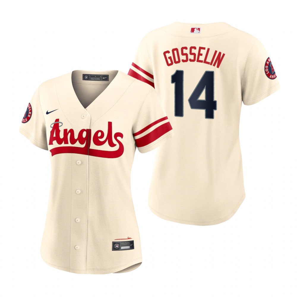 Women's Los Angeles Angels Phil Gosselin Cream 2022 City Connect Replica Jersey