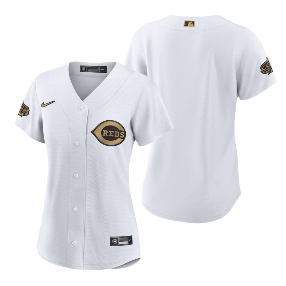 Women's Cincinnati Reds White 2022 MLB All-Star Game Replica Jersey Women's Cincinnati Reds White 2022 MLB All-Star Game Replica Jersey