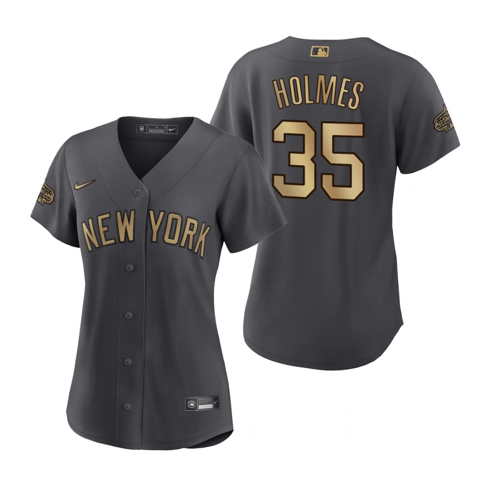 Women's New York Yankees Clay Holmes Charcoal 2022 MLB All-Star Game Replica Jersey