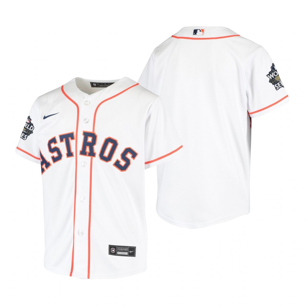 Youth Houston Astros White 2022 World Series Replica Jersey Youth Houston Astros White 2022 World Series Replica Jersey