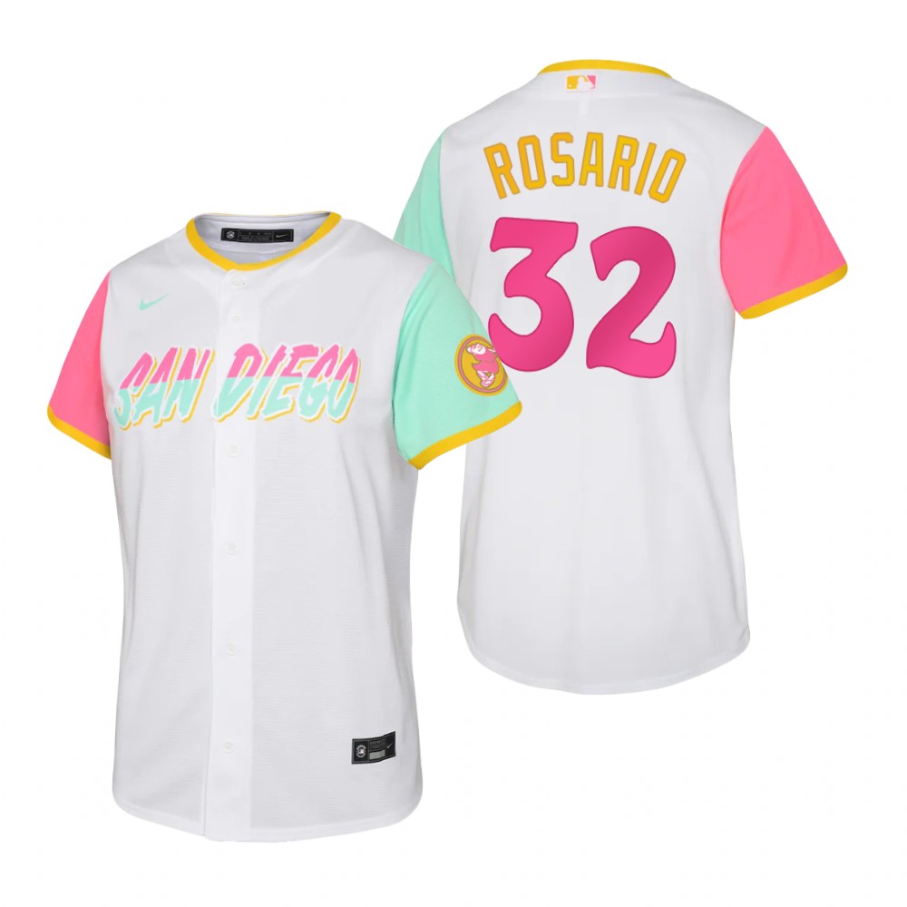 Youth San Diego Padres Eguy Rosario White 2022 City Connect Replica Jersey Youth San Diego Padres Eguy Rosario White 2022 City Connect Replica Jersey